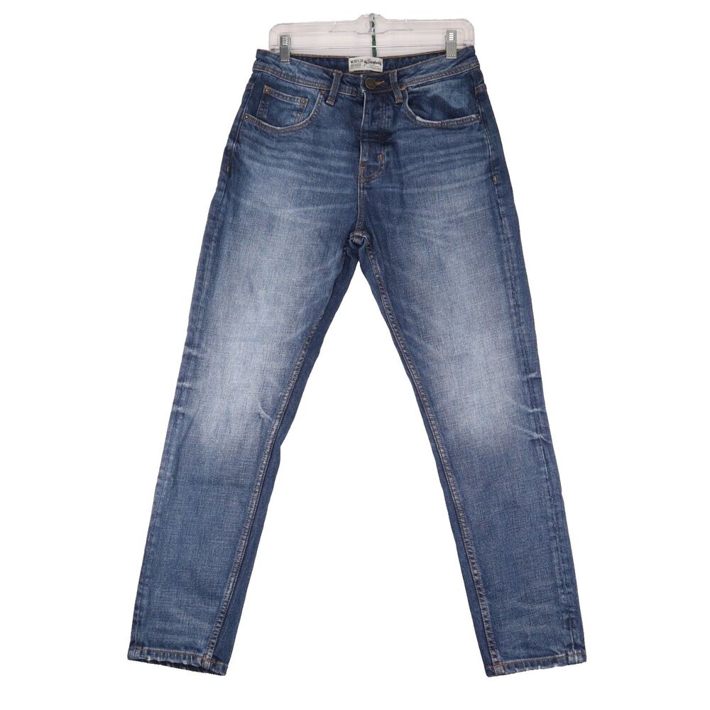 The Stronghold Redline Selvedge Men's 29x28.5 Jeans Relaxed Tapered Button Fly